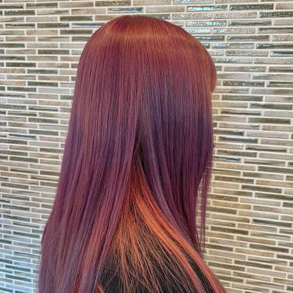 黒髪 ボブルフ ネビージュ 小顔 ワンレン 北越谷 髪質改善|RICHAIR