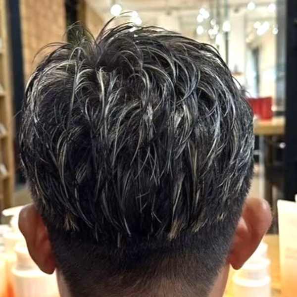 ダークアッシュ ニュアンスパーマ 韓国マッシュ スペインカー|RICHAIR