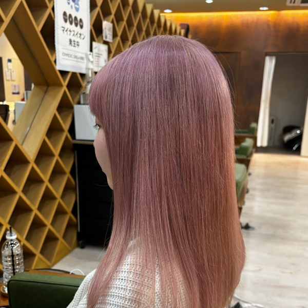 ピンクベージュ×ロング|odd-jobs MIDORII