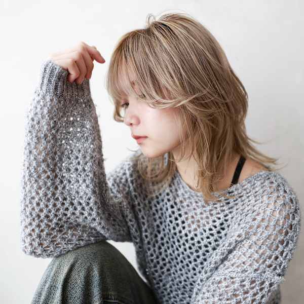 メルティカラー　シルキーベージュ　ウェーブミディアム|JENNIE by Menon