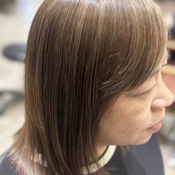 白髪ぼかしハイライト