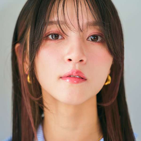 艶髪シースルーバンク×インナーカラー|little 福岡