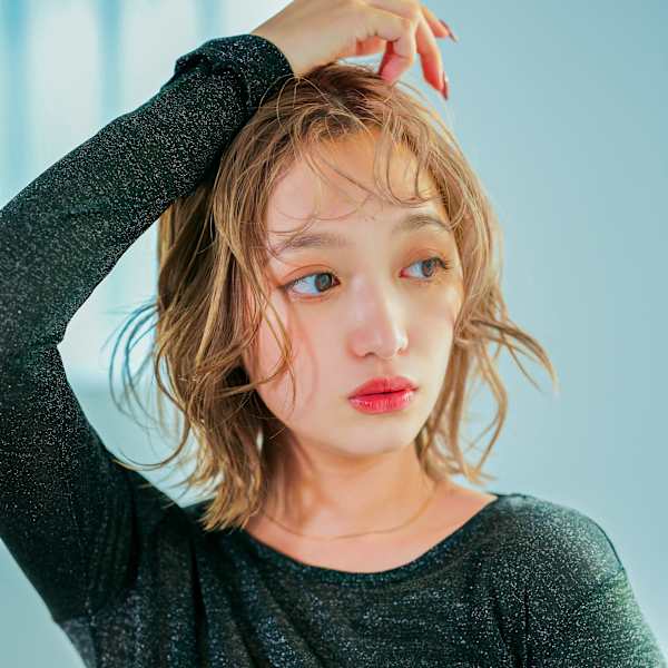 くしゃっとハイトーンボブ|little×RINNE 栄