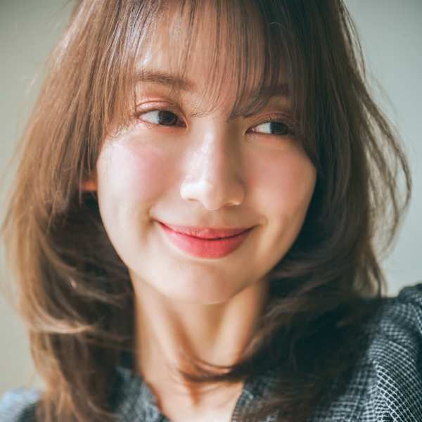 大人かわいい毛流れ艶ミディ×シースルーバンク［横浜駅］|little 名駅