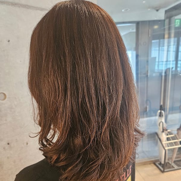 レイヤー×ワンカールパーマ