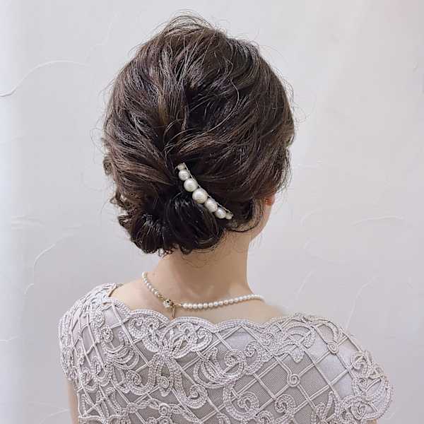 ☆パールが似合うヘアセット☆
