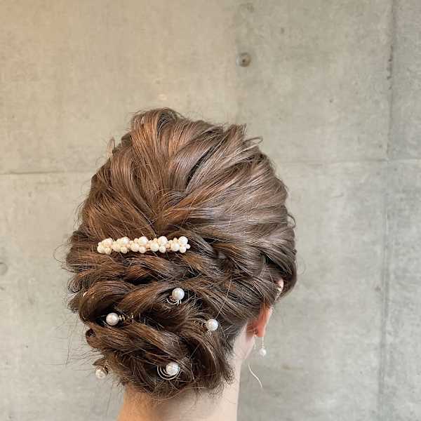 結婚式、二次会に♪ゆるふわアップ