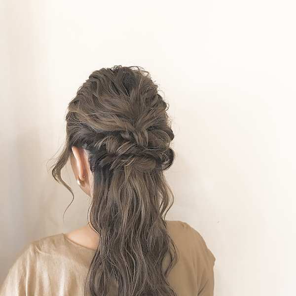 王道ゆるふわハーフアップ＊