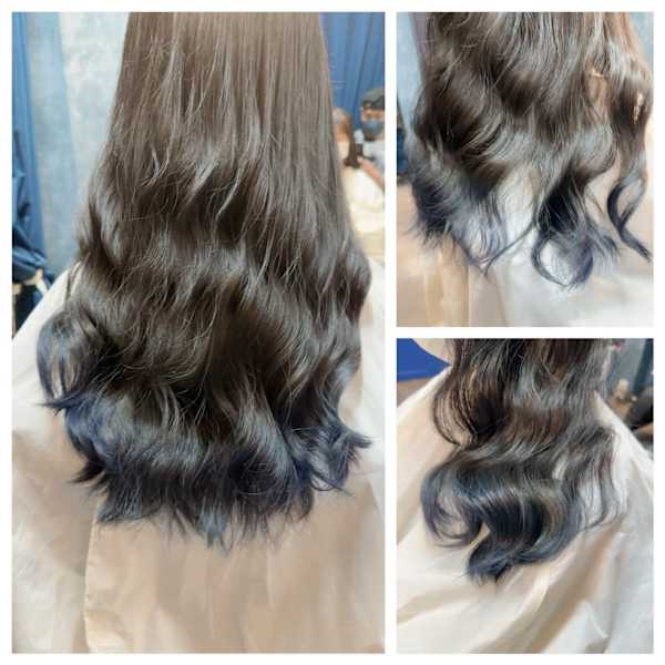 エンドカラー&ネイビーブルー|Hair Salon 0115 茗荷谷