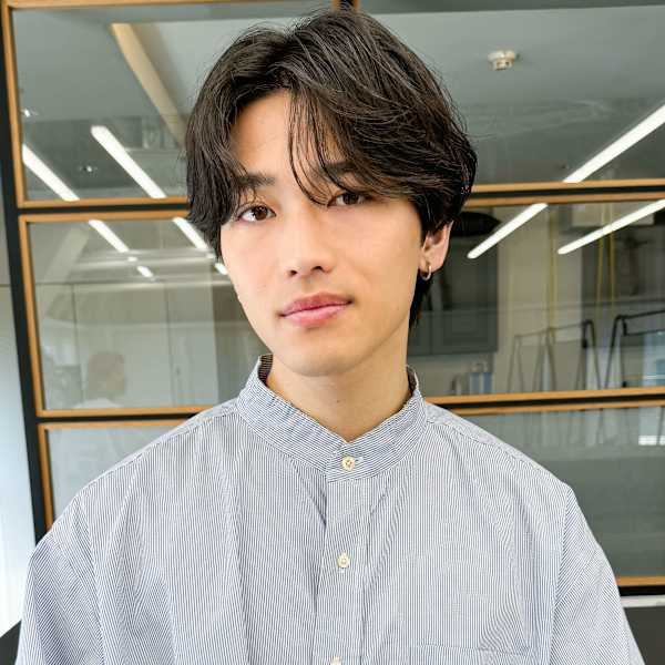 束感黒髪ナチュラル人気流行センターパート韓国風