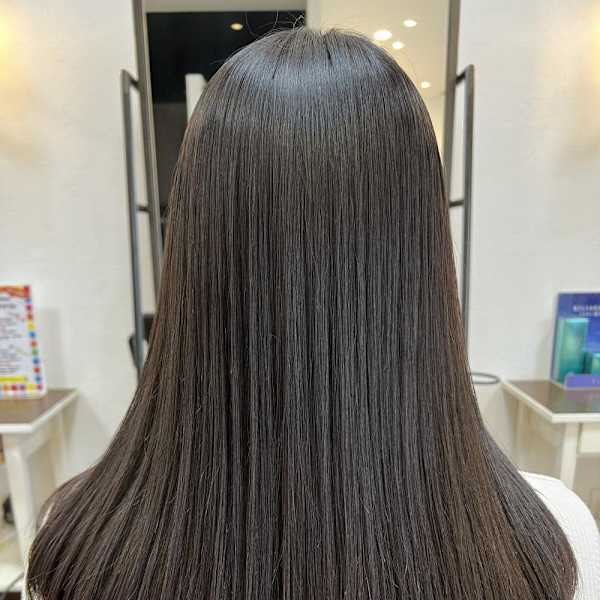 セミロング／縮毛矯正