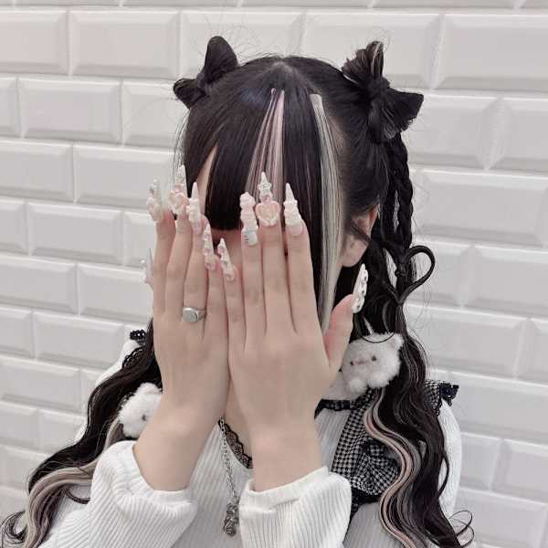 立体リボンハーフツイン×垂らしハート*まゆ