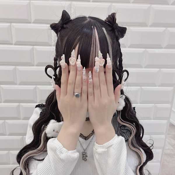 立体リボンハーフツイン×垂らしハート*まゆ