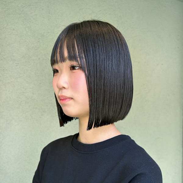 パツっとボブ × サンコールストレート