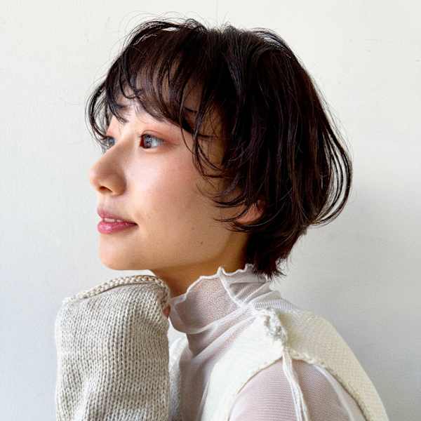 パーマ風ショートボブ|Ash 東戸塚店