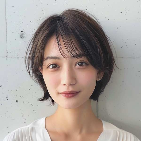 ナチュラルな質感の大人ショート|ano たまプラーザ