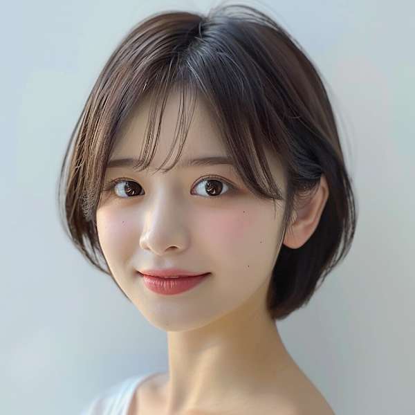シンプルで洗練されたナチュラルショート