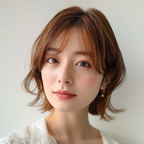 柔らかな動きを感じるニュアンスショート|ano たまプラーザ