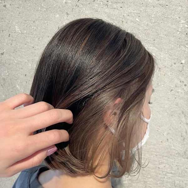 インナーカラー×グレージュ