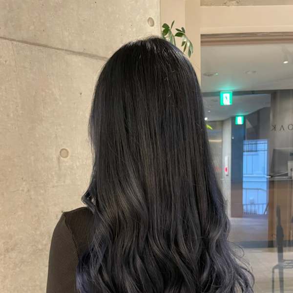 ロング×グレーパープル