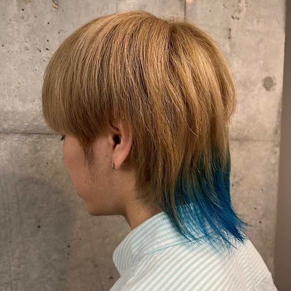 men'sウルフ×インナーカラー