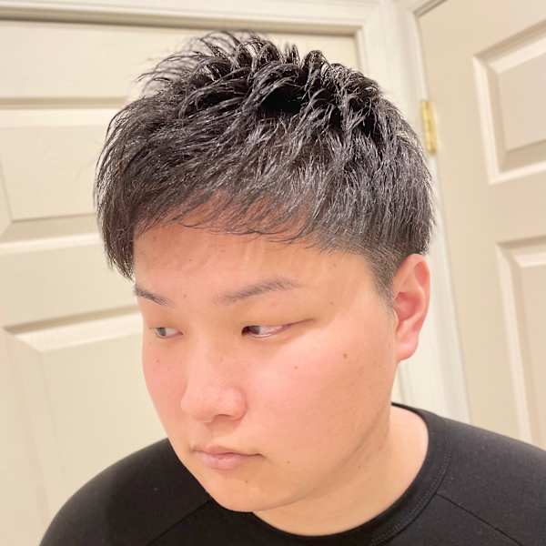 ツーブロックショートスタイル☆ラフなジェットモヒカン風☆|アットグラーロ名古屋大須店