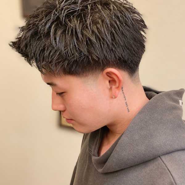 メンズツーブロックテーパーフェード|メンズ専門理容室 BroTokyo BARBERSHOP 銀座店