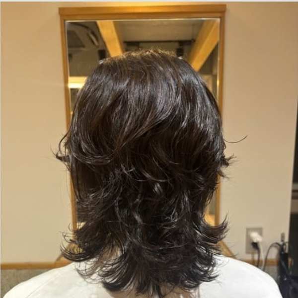 men'sウルフ×パーマ|WAVY 藤沢