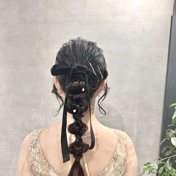 ★お呼ばれヘア/編みおろし/玉ねぎヘア