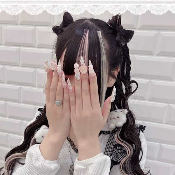 立体リボンハーフツイン×垂らしハート*まゆ