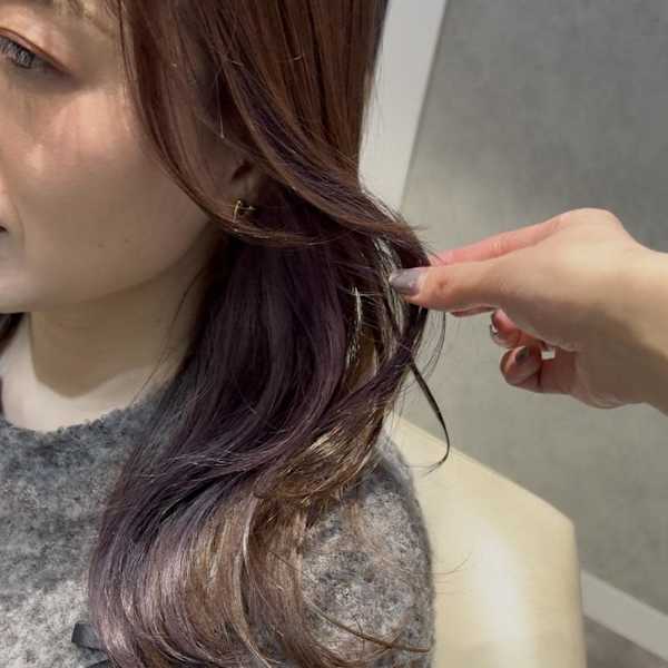 春おすすめ！インナーカラーラベンダー