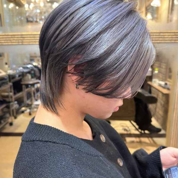 メンズウルフ　エンドカラー　エンドカラーブラック　|Cyntia by artina 渋谷店