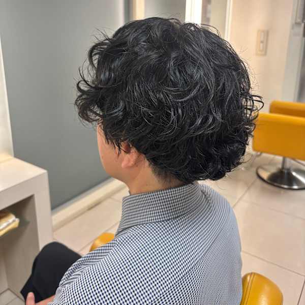 大人ツイストスパイラルパーマ