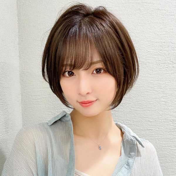 大人可愛い/ショートボブ/メルティカラー/似合わせカット