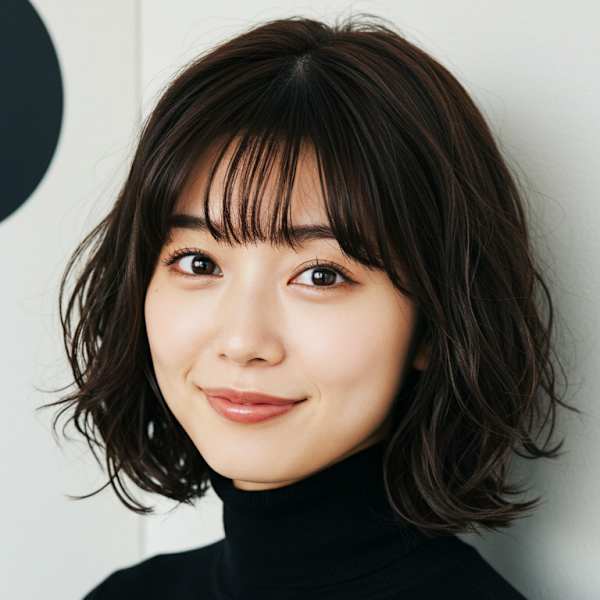 大人のこなれ感×無造作ウェーブボブ