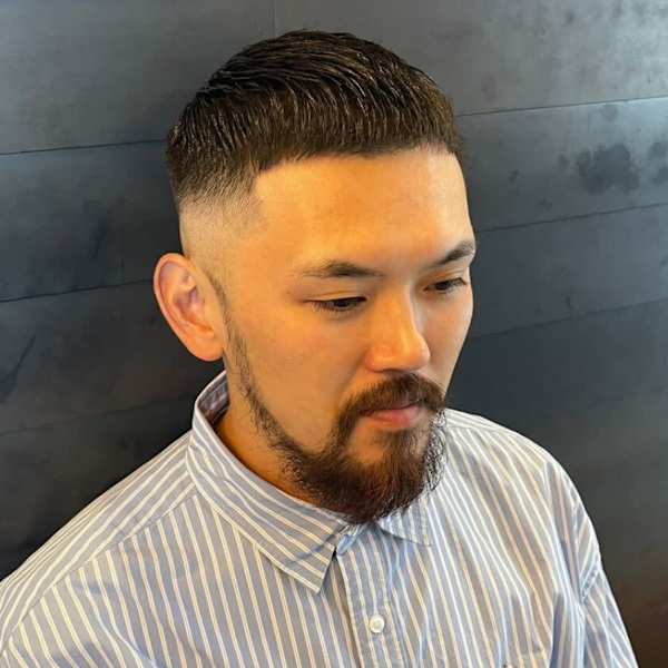 クロップ フェードカット アイロンパーマ 刈り上げ