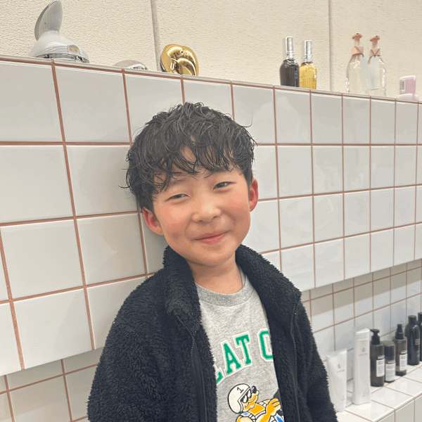 《花屋併設》　キッズパーマ