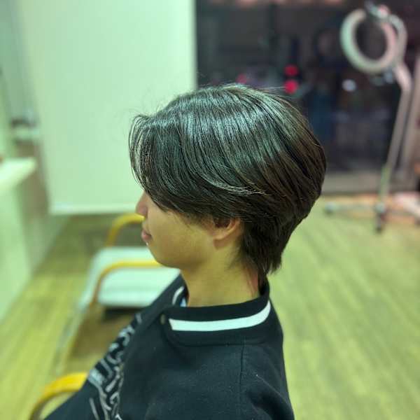 ★メンズ矯正ストレート×センターパート