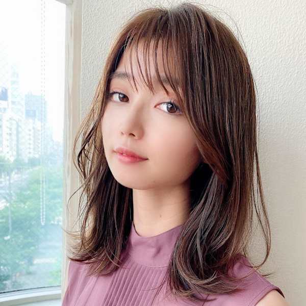 ウェーブミディアム/メルティカラー/レイヤー/似合わせカット