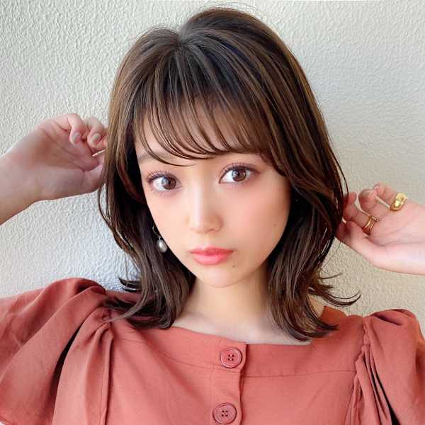 ウェーブミディアム/メルティカラー/レイヤー/似合わせ