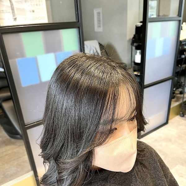 20代/30代/40代/50代/暗髪/韓国/顔周り