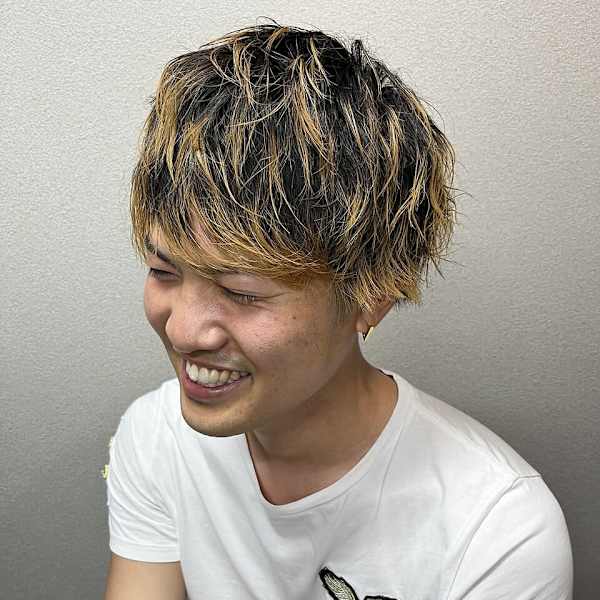 メンズ毛先抜きっぱスタイル