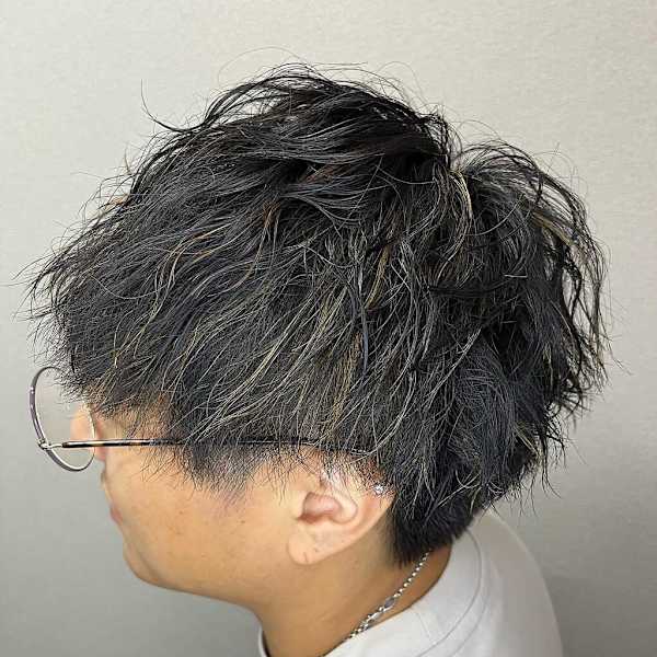 メンズ細めハイライト