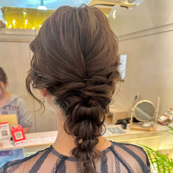 結婚式、パーティーに ヘアセット ヘアアレンジ