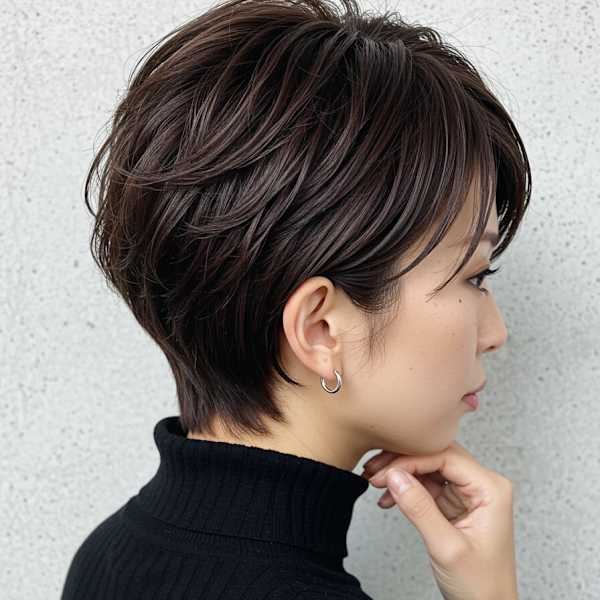 30代40代50代大人ショート髪質改善白髪染め根元パーマ