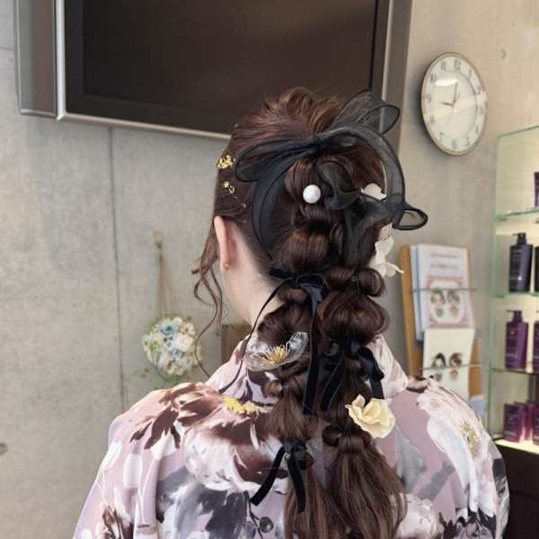 卒業ヘア/ツインポニー/たまねぎヘア