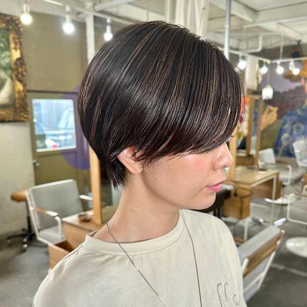 ハンサムショート×ハイライト