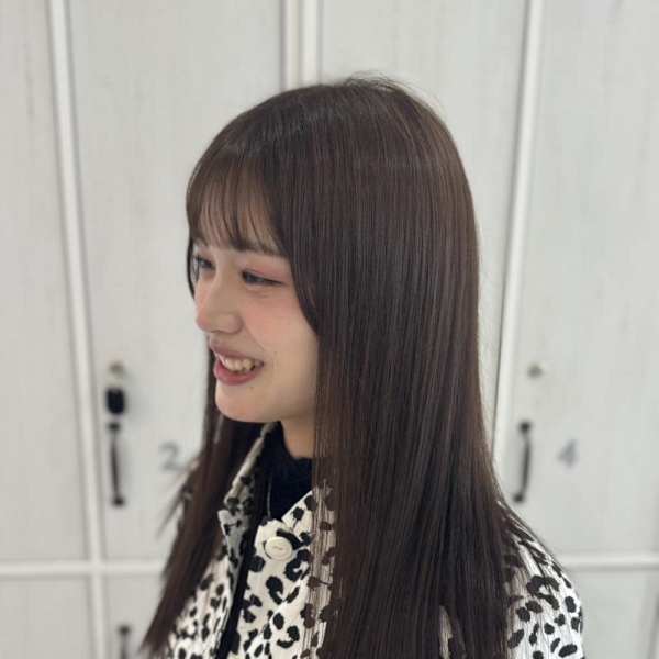 ロング ワンメイクカラー グレイ系