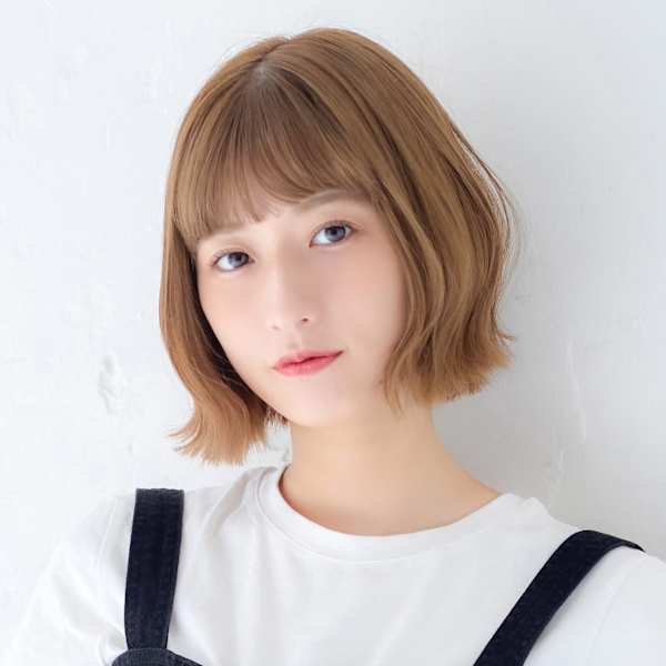 【La fith】ケアブリーチ×切りっぱなしボブ×重めバング