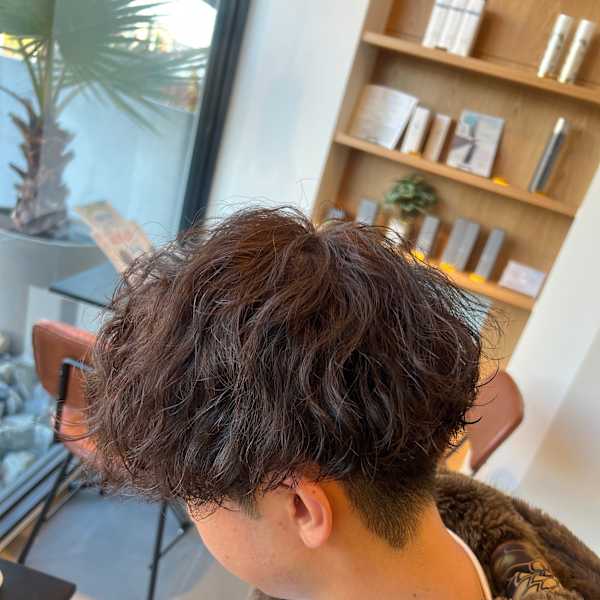 奈良メンズ波巻きスパイラルパーマメンツイストスパイラルパーマ